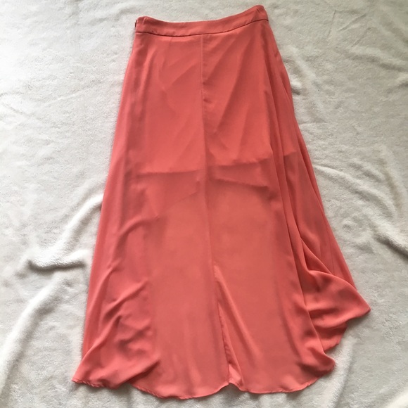 Apricot High Low Skirt - Picture 6 of 6